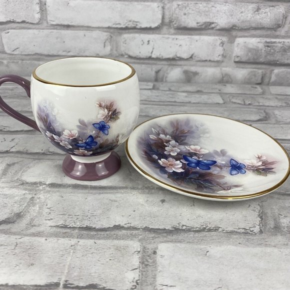 Teleflora Dining Lena Lici Blossoms And Butterflies Bone China Tea